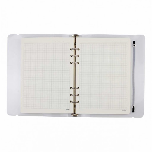 [Mã LIFEBOOK1 giảm 30K đơn 150K] Sổ còng Klong giấy caro A5 gồm File còng + 100 tờ, Binder làm Bullet journal MS 994