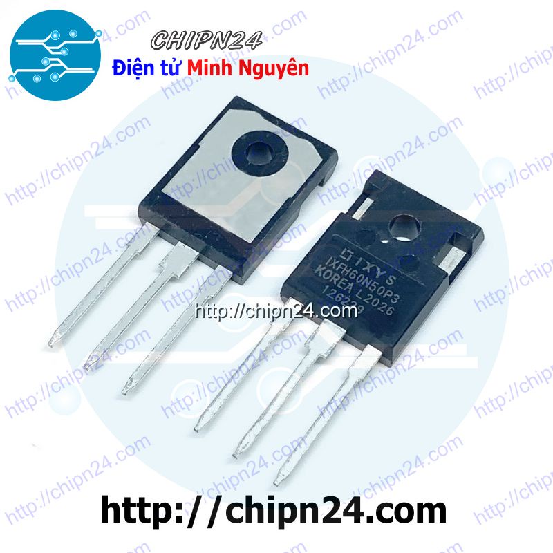 [1 CON] Mosfet IXFH60N50 TO-247 60A 500V Kênh N (IXFH60N50P3 60N50)