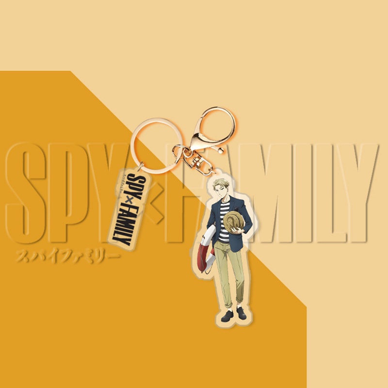 Móc Khóa Kim Loại Họa Tiết Hoạt Hình SPY X FAMILY Độc Đáo