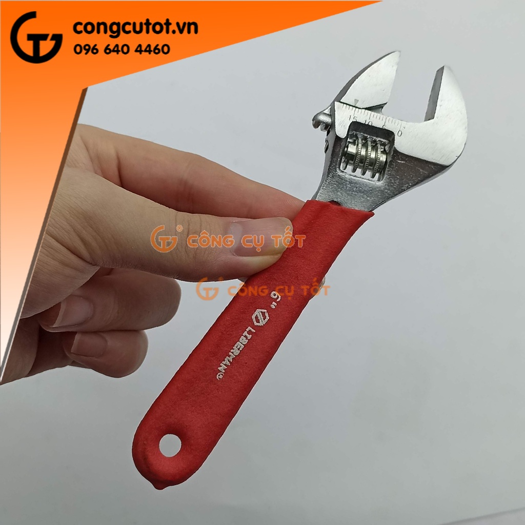 Mỏ lết 6inch 150mm cán dạ LIBERMAN