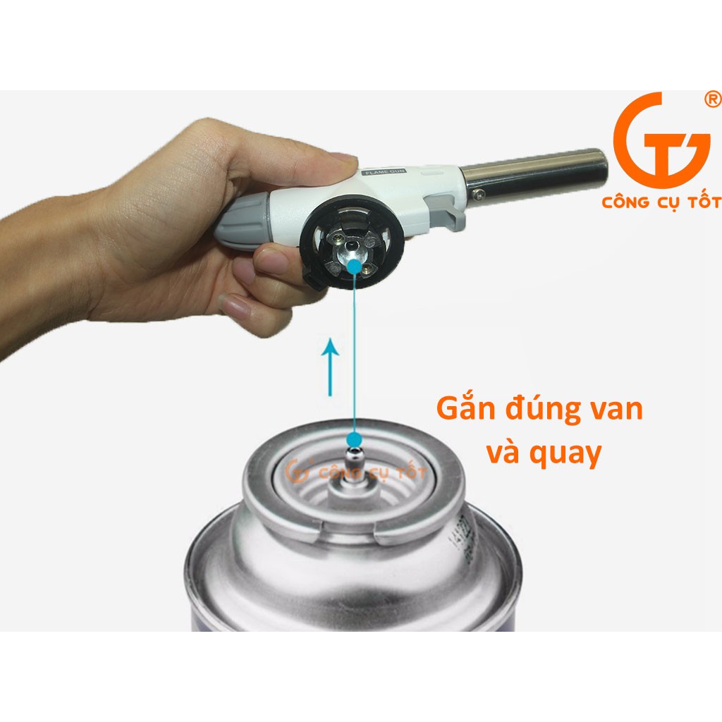 Đèn khò gas mini Protek  màu trắng