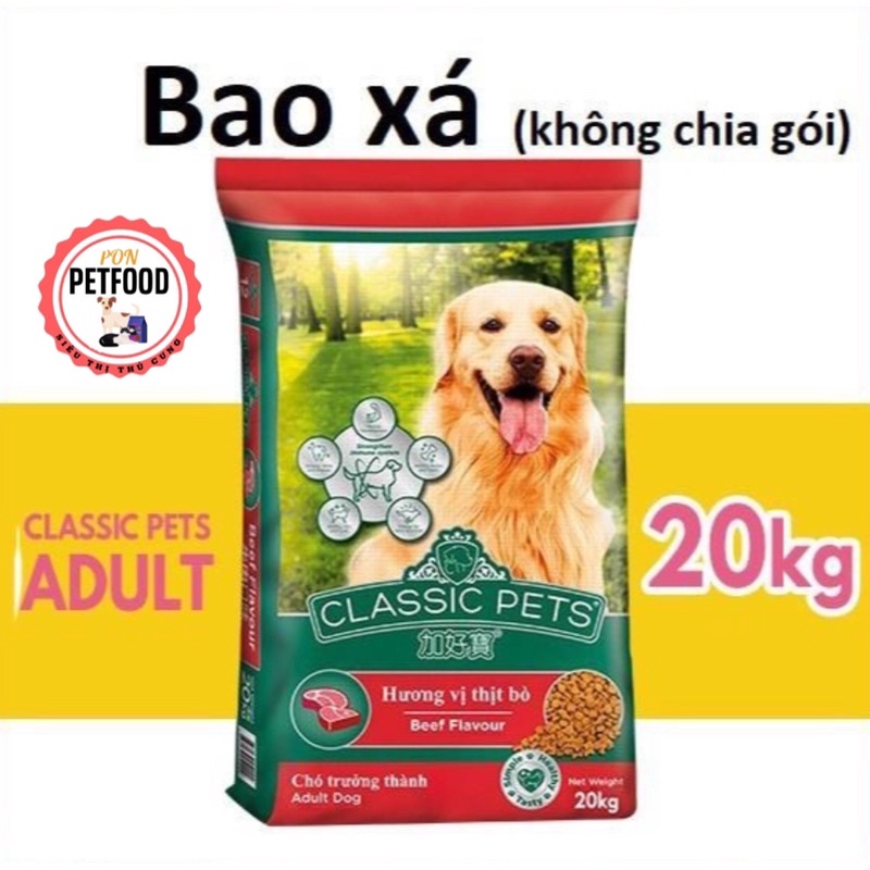 HCM- (Bao lớn 20kg) Thức ăn dạng hạt  chó trưởng thành CLASSIC PETS ADULT THỨC ĂN CHUỘT HAMSTER