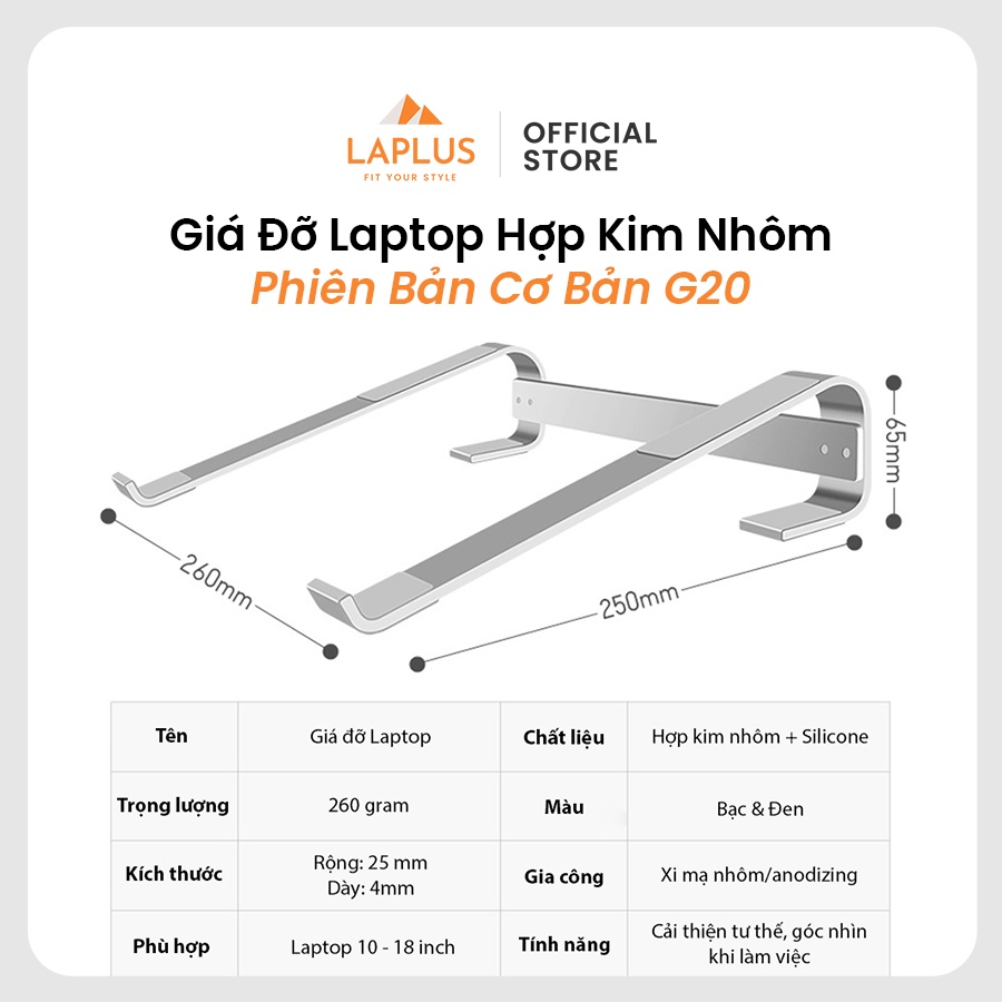 Giá Đỡ Laptop Hợp Kim Nhôm Cao Cấp Nhiều Mẫu Mã