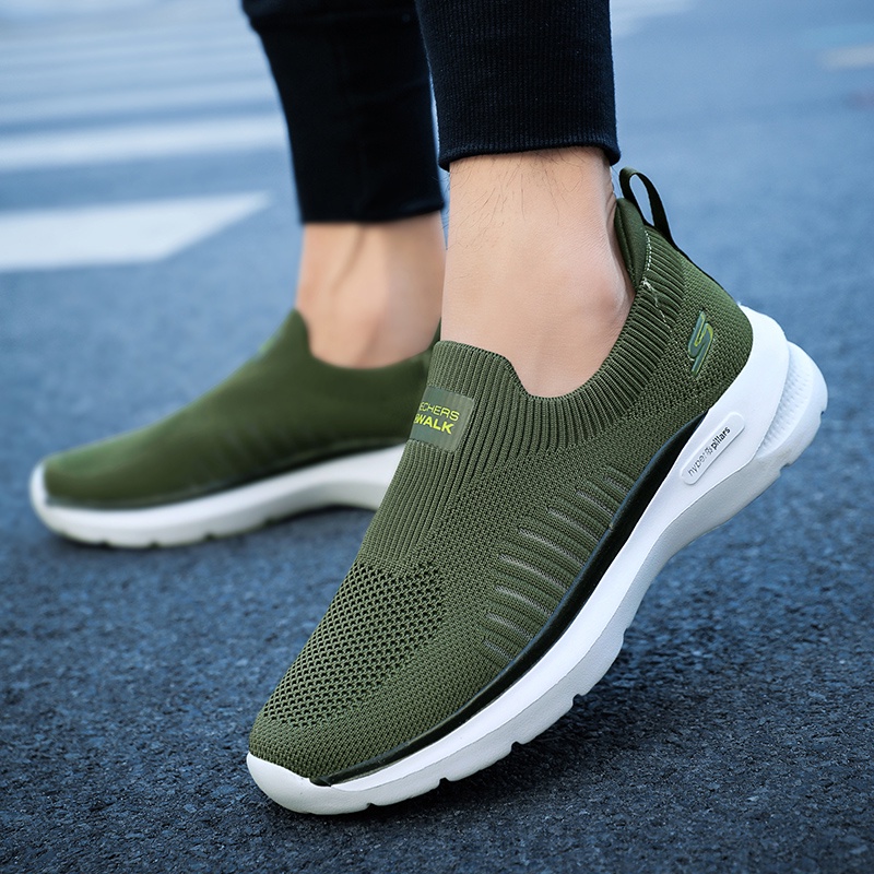 Giày Thể Thao Skechers_Giày Chạy Bộ Trọng Lượng Nhẹ Thoáng Khí Đơn Giản Cho Nam