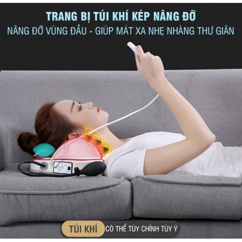 Máy mát xa cổ vai gáy hồng ngoại túi khí cao cấp YIJIA YJ-303 - chính hãng