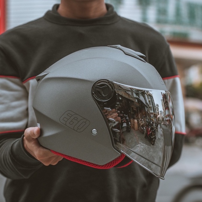 Kính chắn mũ bảo hiểm 3/4 EGO E3  - BIKER.176 - Mũ bảo hiểm chính hãng Vũng tàu