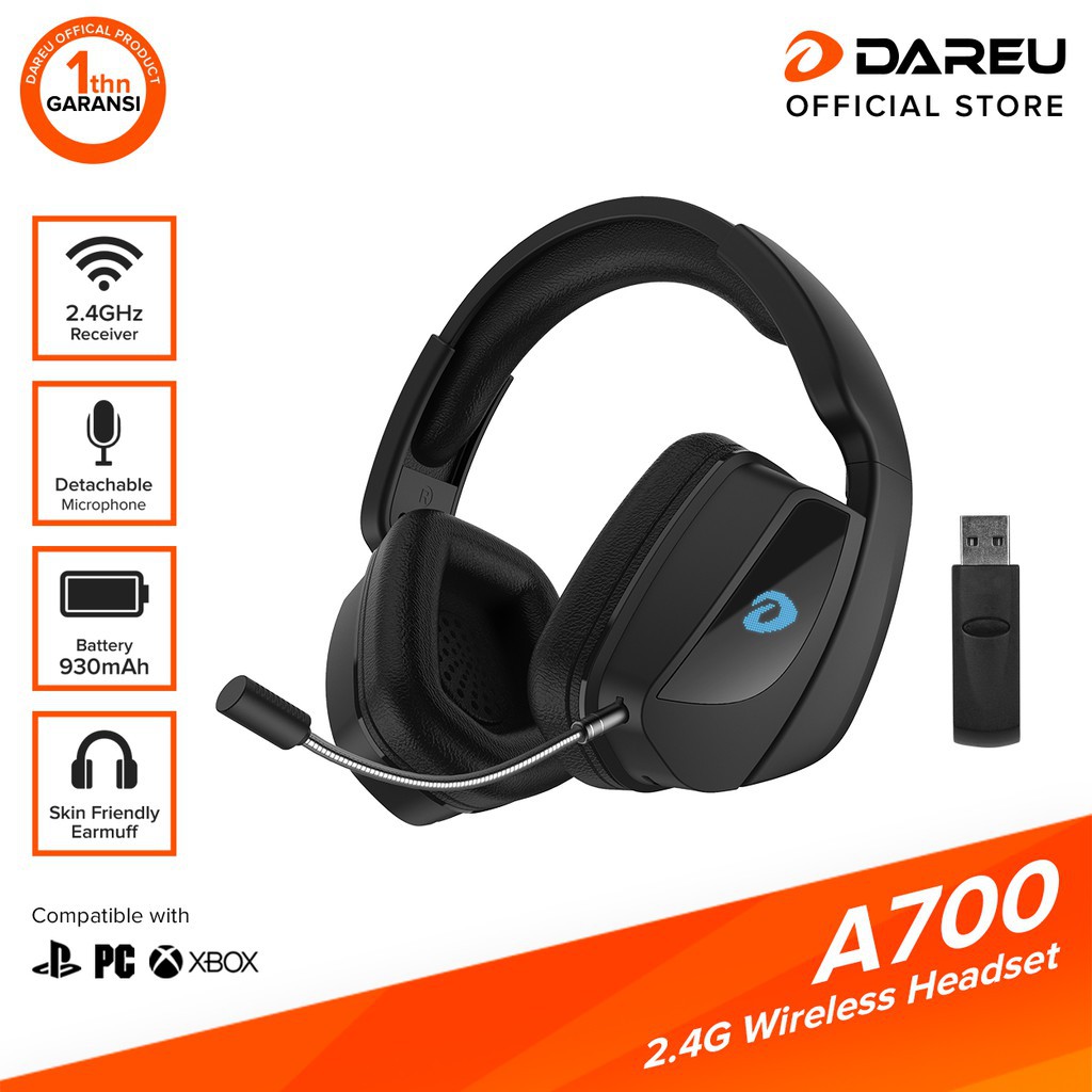 Tai nghe không dây DareU A700 Wireless 2.4G chính hãng