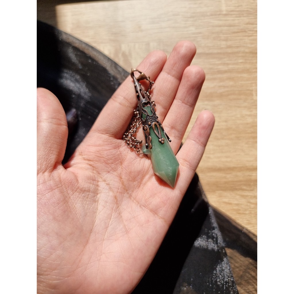 Con lắc cảm xạ đá thach anh, dùng trong Tarot, cảm xạ học, Reiki, phong thủy, đo năng lượng, chỉ số bovis
