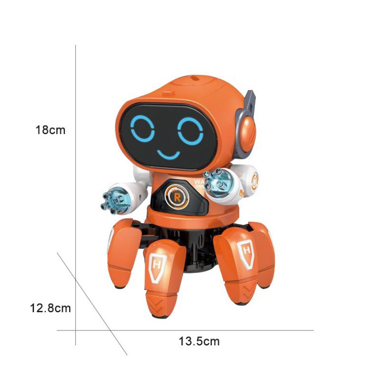 Robot Đồ Chơi Thông Minh Phát Nhạc Nhảy Múa Gắn Đèn Led