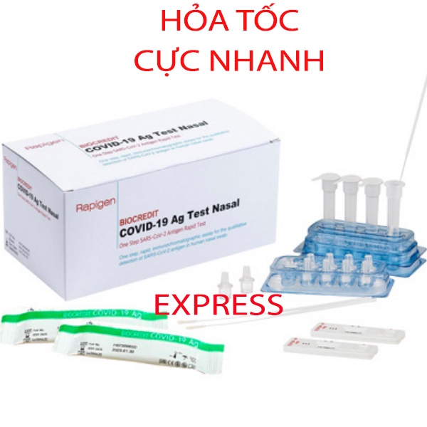 Kit test covid 19, test nhanh kháng nguyên covid Biocredid Hàn Quốc.