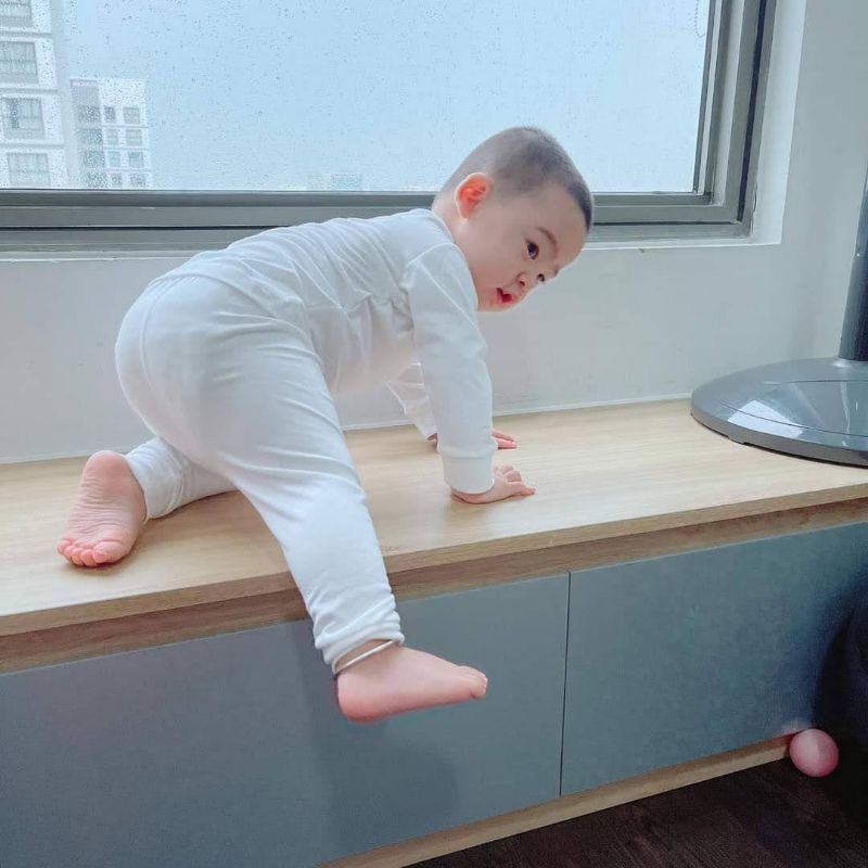 NOUS SALE - [Tổng hợp ] Bộ dài tay cài vai nous petit cbo bé 9m đến 24m