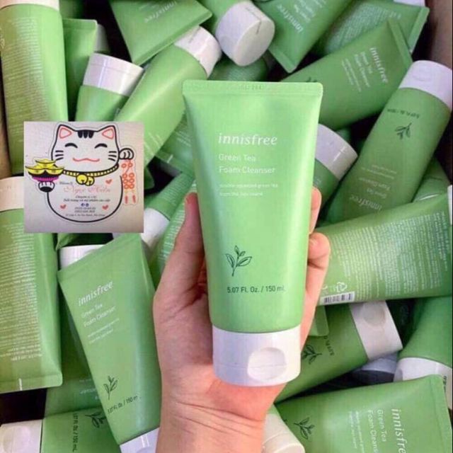 Sữa rửa mặt trà xanh Innisfree mẫu mới