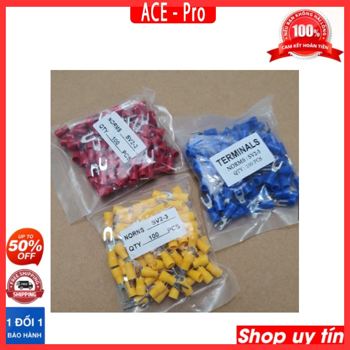 Đầu cos chữ Y SV2-3 túi 100 chiếc