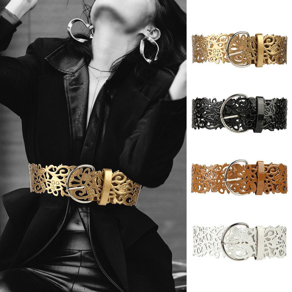 Thắt Lưng Da Bản Rộng Có Khóa Thời Trang