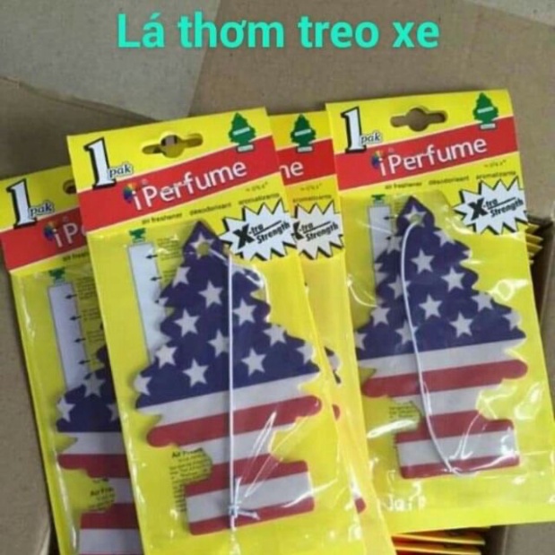 Lá thơm treo xe - lá thông thơm usa của mỹ treo xe ô tô phòng ngủ