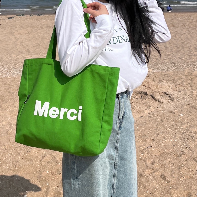 Túi Xách Vải Canvas Màu Kẹo Ngọt Thời Trang Hàn Quốc Mới 2022