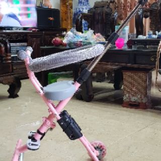 XE ĐẨY SIÊU THỊ GẤP GỌN 4 BÁNH