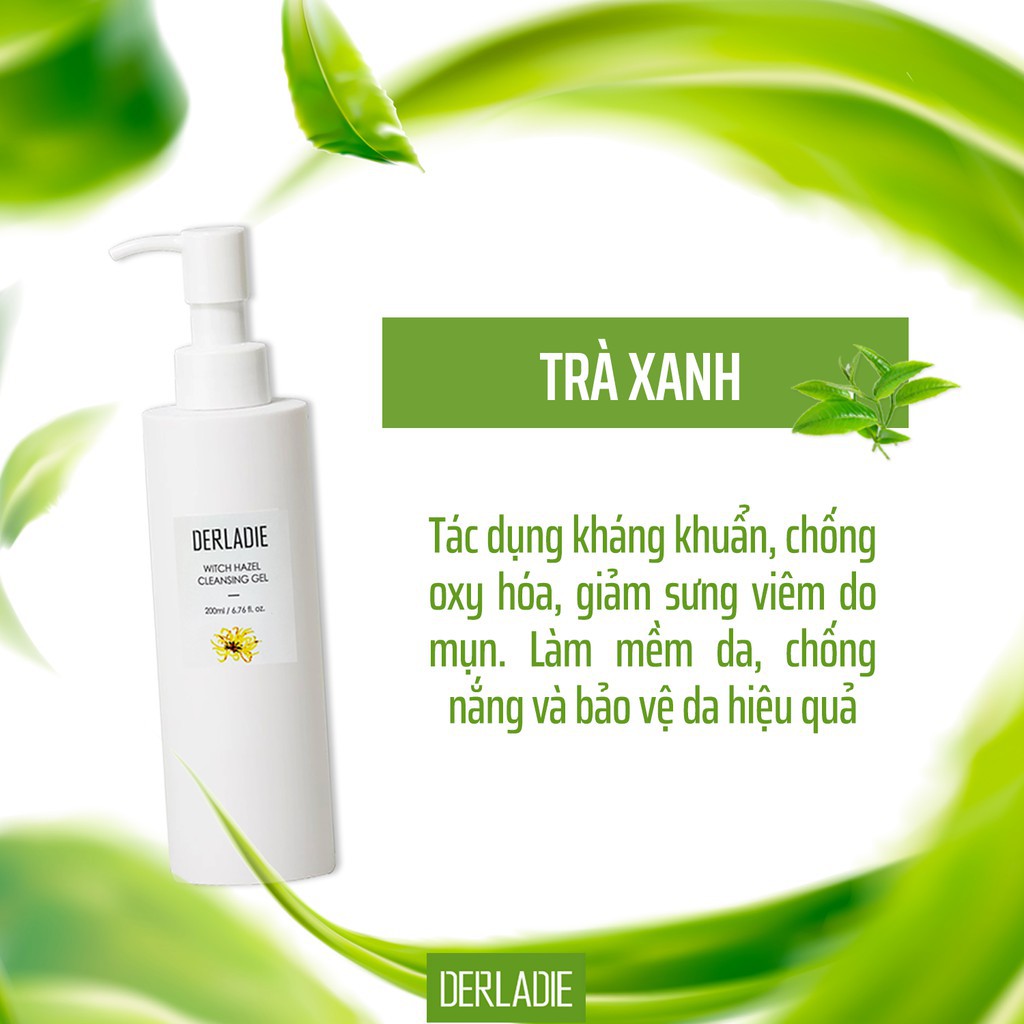 Sữa Rửa Mặt Derladie Cây Phỉ Làm Sạch, Ngừa Mụn 200ml