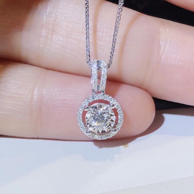 Vòng cổ Pandora Mạ Bạc 925 Đính Đá Zircon Thời Trang Cho Nữ