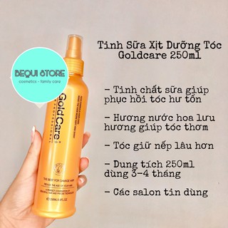 Xịt Dưỡng Tóc Gold Care 250ml Hương Nước Hoa Siêu Thơm Chính Hãng Pháp