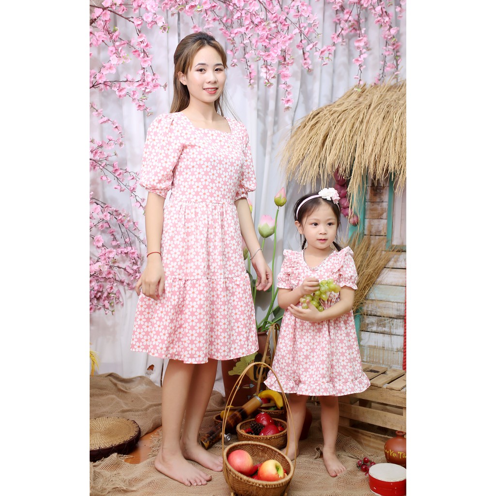 Set Váy, đầm cho Mẹ Và Bé Chất lụa cao cấp, page Xưởng may Bảo An VIP 134