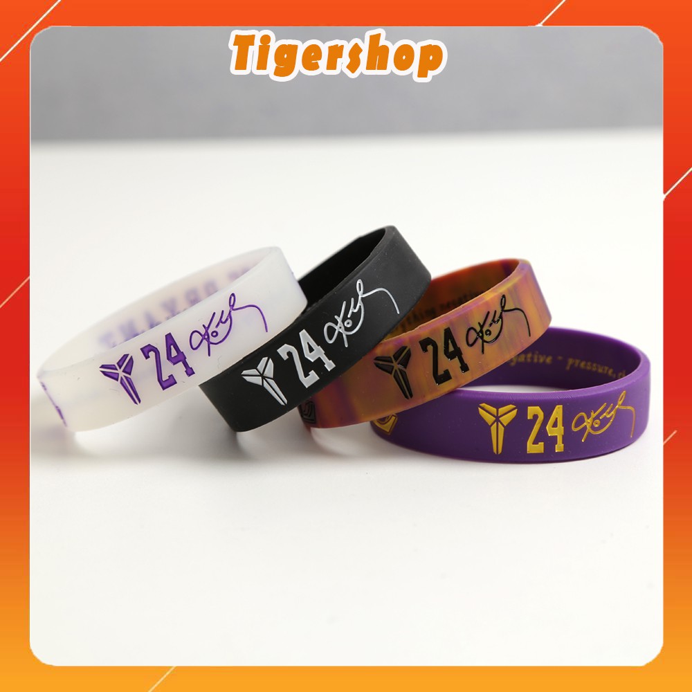 Vòng tay nam NBA, Vòng tay cao su cao cấp KOBE BRYANT bền, đẹp, màu sắc trẻ trung VT01