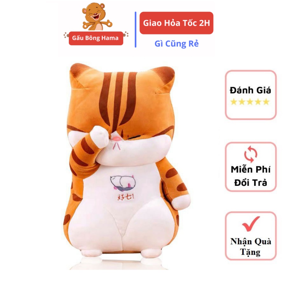 Gấu Bông Mèo mèo che mắt cute dễ thương - sản phẩm gấu bông cao cấp mềm mịn co dãn 4 chiều