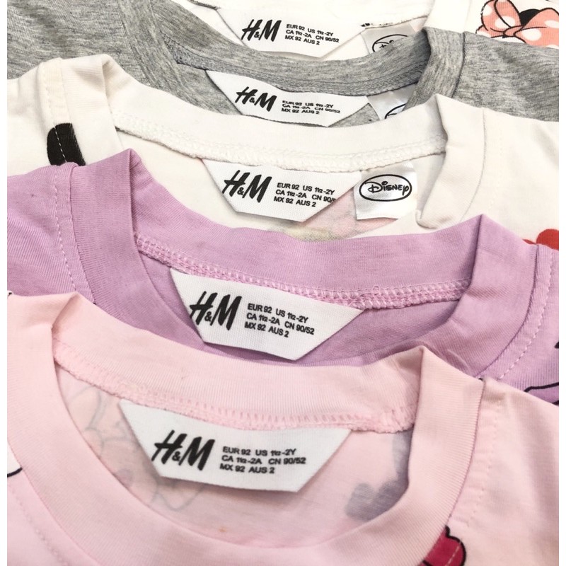 Bộ Đồ Dài Tay Cotton HM Bé Gái Mickey - Pony