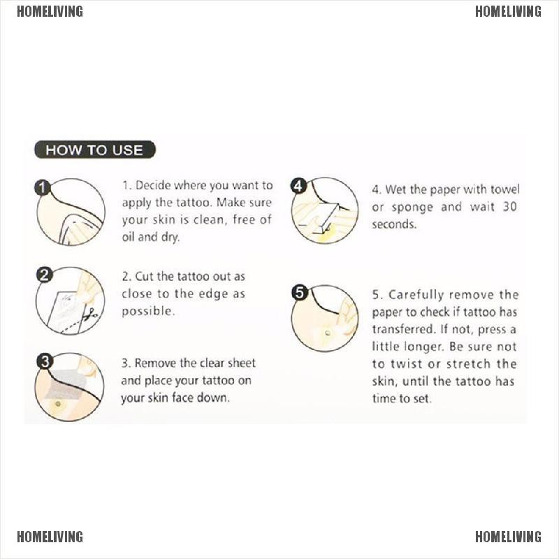 Hình Xăm Dán Tạm Thời Họa Tiết Hoa Sen Chống Thấm Nước