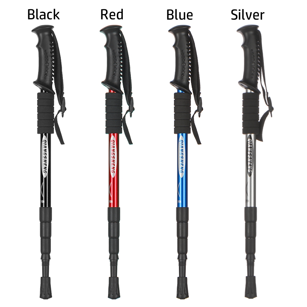 Gậy Leo Núi Chống Sốc Siêu Nhẹ Bằng Cao Su Siêu Nhẹ 4 Màu 53~110cm Cao Cấp