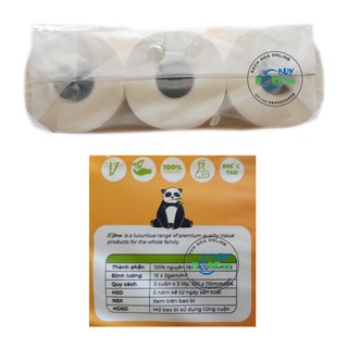 Giấy Vệ Sinh Elene than Tre lốc 3 cuộn