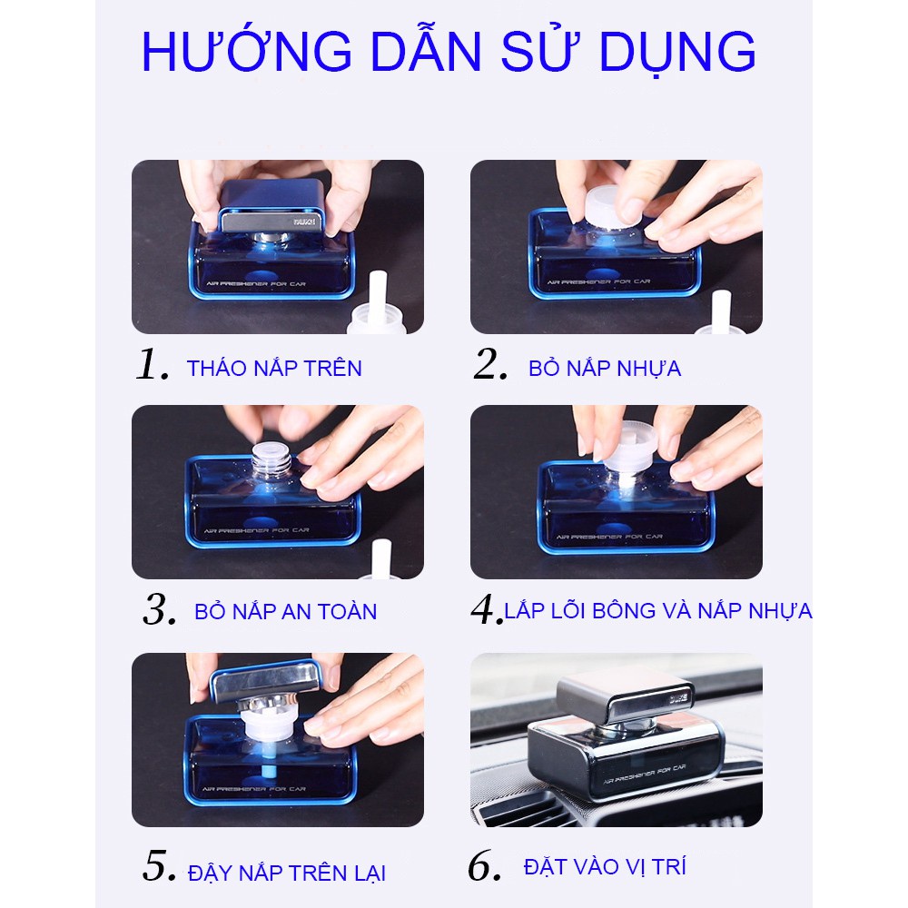 Nước hoa ô tô khử mùi xe hơi thương hiệu Duke hương thơm tự nhiên