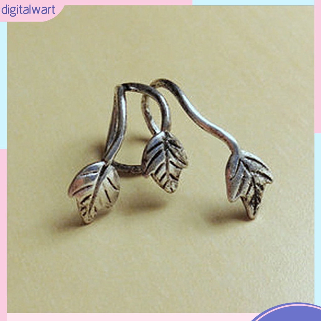 Khuyên vành tai đơn họa tiết chiếc lá phong cách cổ điển cá tính thời trang dành cho nữ