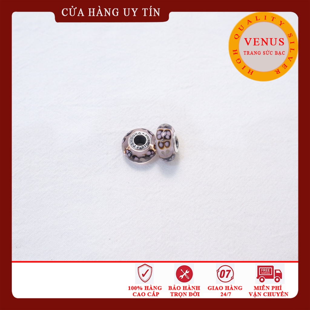 [Charm bạc 925 cao cấp] Charm glass vàng- Mã sản phẩm VENUSG9