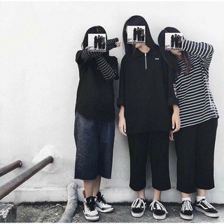 quần ống rộng cát hàn trẻ trung