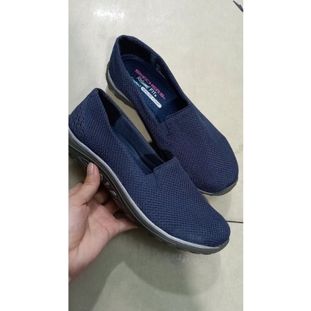 Xả kho, không đổi trả- Giày lười vải Skechers đế bằng xịn, lót mang êm, nhẹ chân, đế chống trơn, đi bộ, đi làm , đi chơi