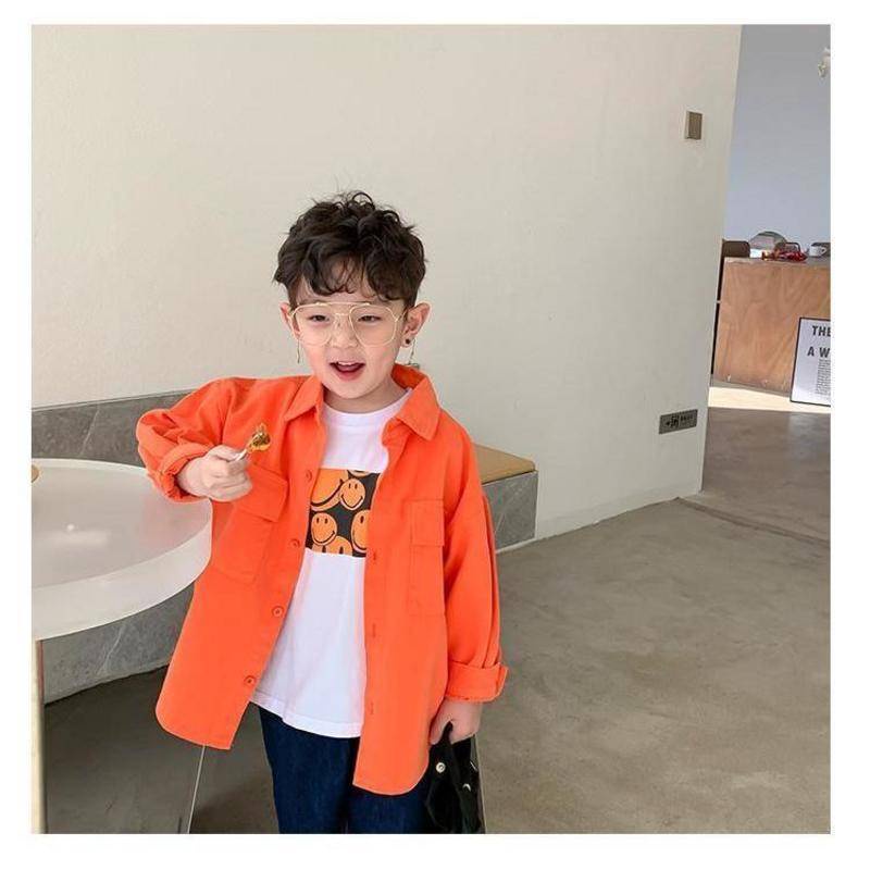 Áo Thun Cotton Mỏng Tay Ngắn In Hình Mặt Cười Thời Trang Xuân Hè Cho Bé Trai