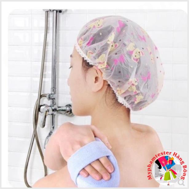 Mũ tắm trùm tóc chống thấm siêu tiện lợi