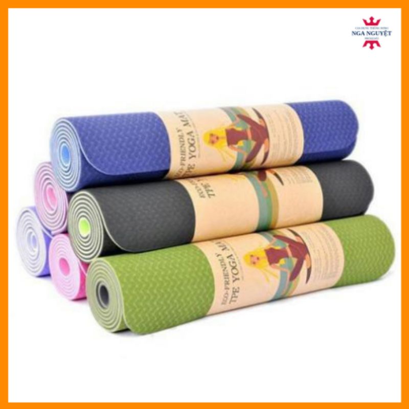 Thảm tập yoga, thảm tập gym 6mm chống trượt