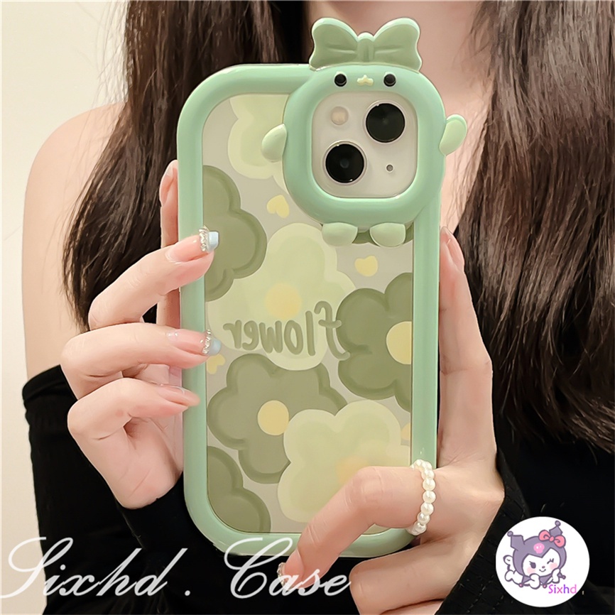 Ốp Lưng Điện Thoại cho OPPO A78 A17 A16 A15 A57 A54 A77s A76 A96 A17K A16K A74 A53 A33 A32 A31 A5 A9 A5s A3s Reno 8Z 7Z 6 5 A95 A94 A93 A92 A77 A52 A16e A12e F11 sixhd Ốp Điện Thoại TPU Mềm Chống Rơi Họa Tiết Hoa Màu Xanh Lá Cho