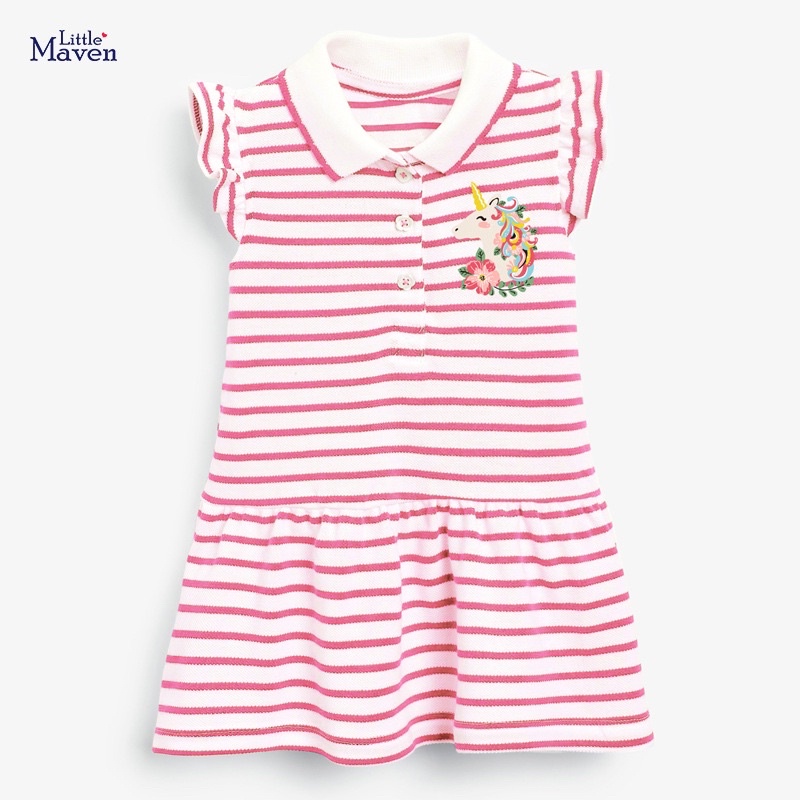 Váy Polo bé gái hãng Little Maven 2-7y nhiều mẫu