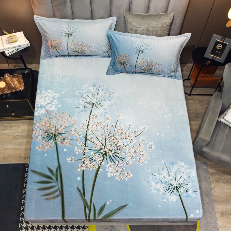 Ga gối nỉ nhung mềm mịn cao cấp nhập khẩu,ga trải giường chất nỉ nhung mịn