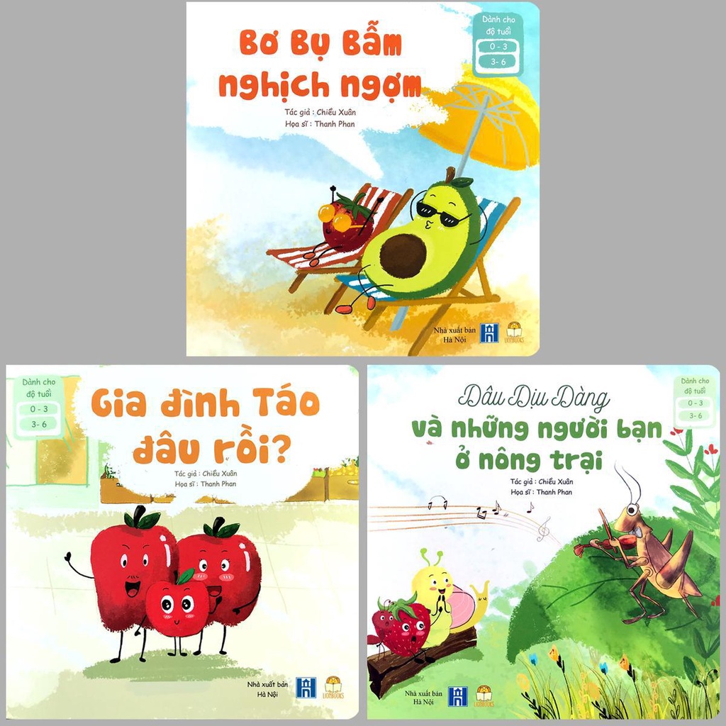 Sách - Chu du cùng những người bạn thú vị - Bộ 3 quyển tặng kèm Sticker - Dành cho bé 0 - 6 tuổi