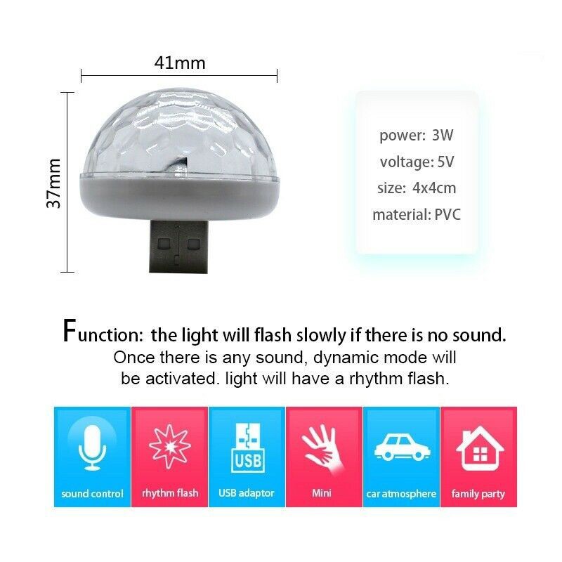 Đèn led laser Nhiều Màu Điều Khiển Bằng Giọng Nói Trang Trí Xe Hơi DJ