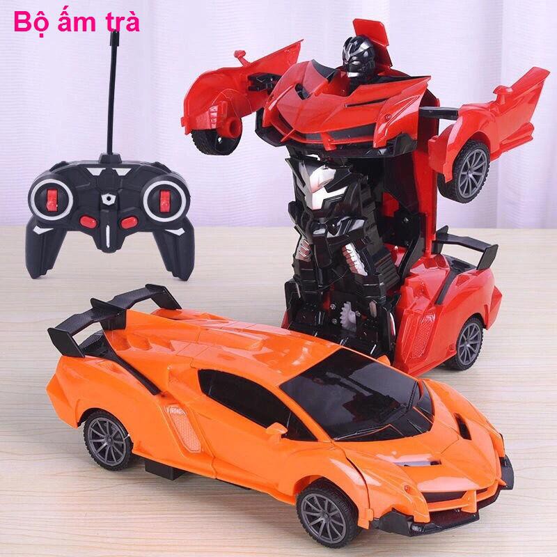 Xe điều khiển từ xa biến hình Robot King Kong có thể sạc lại đồ chơi trẻ em cậu bé Lamborghini đua