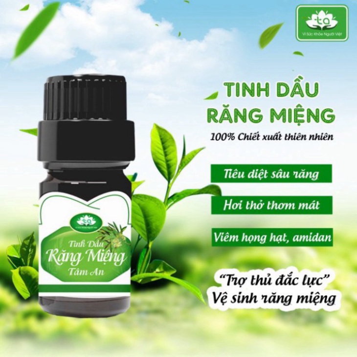 Tinh Dầu Răng Miệng Sâu Răng Hôi Miệng Viêm Họng Hạt Viêm Amidan Tâm An Mẫu nhỏ 5ML