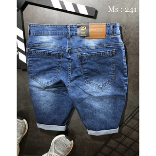 QUẦN JEAN NAM SHORT TRẮNG ĐEN