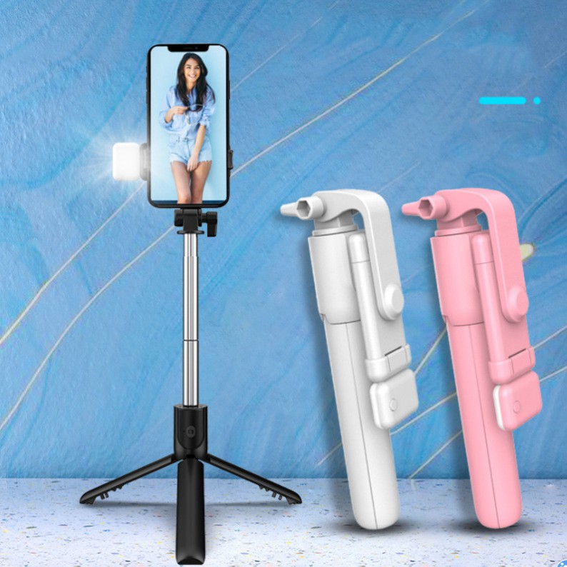 ☊Gậy chụp ảnh tự sướng xuyên viền Gậy chụp ảnh tự sướng Bluetooth có đèn trợ sáng Giá đỡ máy ảnh điều khiển từ xa bằng t