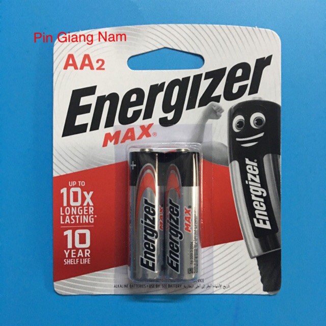 Pin AA Energizer E91 BP2/ Pin tiểu Energizer vỉ 2 viên