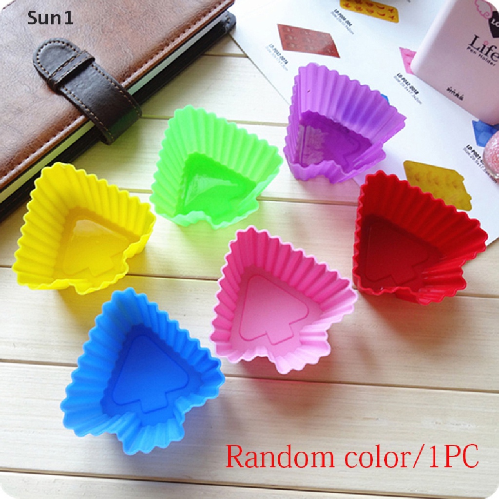 1 Khuôn Làm Bánh Muffin Bằng Silicone Hình Mũi Tên Nhiều Màu Sắc Tiện Dụng